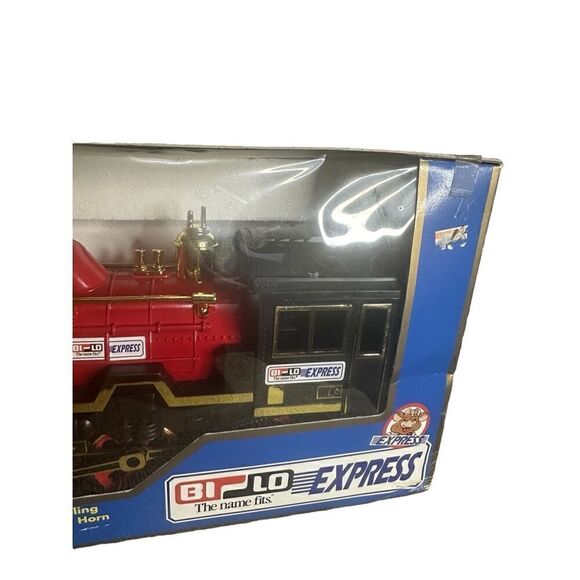 Vintage Bilo Bi-Lo Express Train Sounds Lights Moves Battery Operated Smoke - Picture 3 of 14